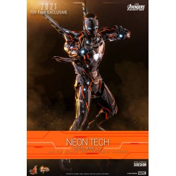 Figura Iron Man Neon Tech 4.0 Hot Toys Escala 1:6
