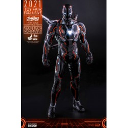 Figura Iron Man Neon Tech 4.0 Hot Toys Escala 1:6