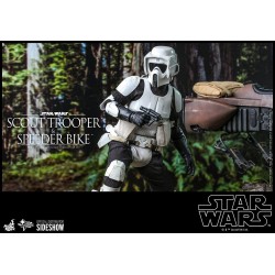 Set Figura Scout Trooper y Speeder Bike Star Wars El Retorno del Jedi Hot Toys Escala 1/6