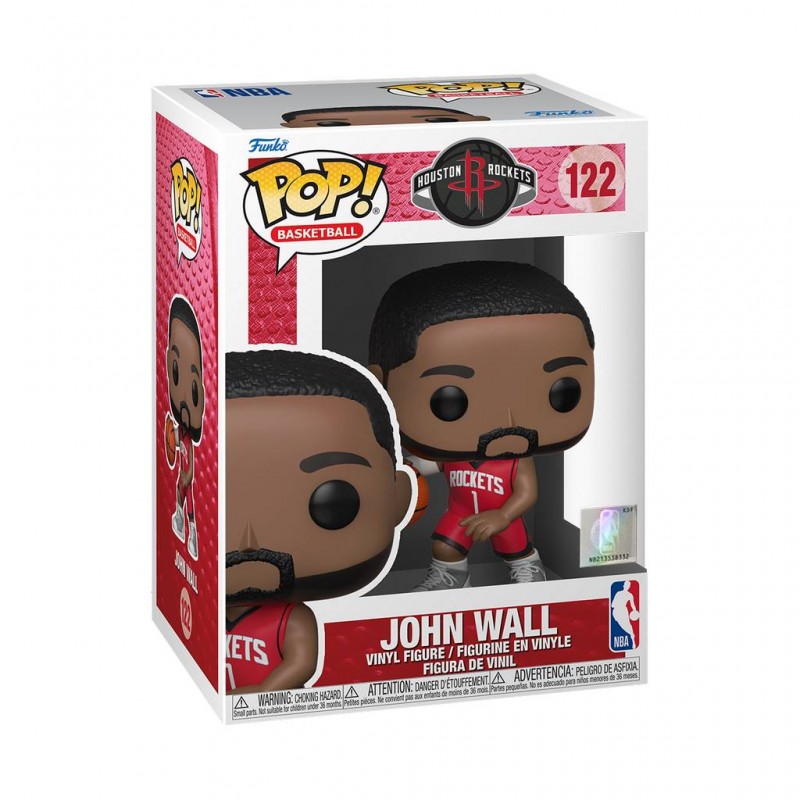 Figura John Wall Red Jersey Rockets Pop NBA Funko 122