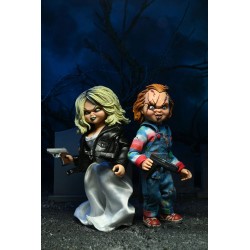 Pack 2 Figuras Chucky Y Tiffany La Novia De Chucky NECA