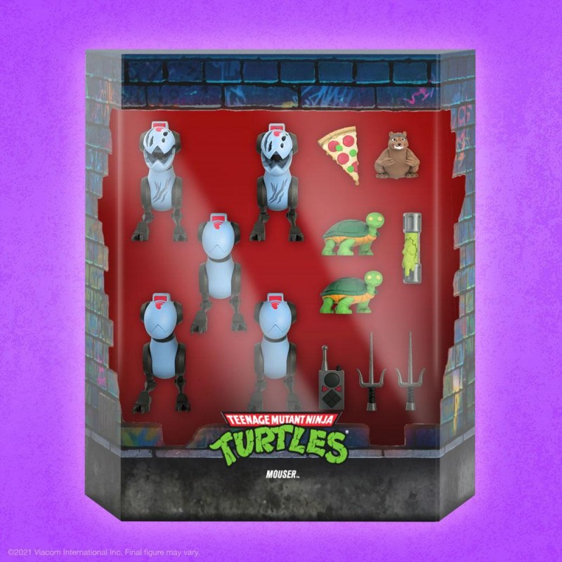 Pack 5 Figuras Tortugas Ninja Ultimates Mousers Super7