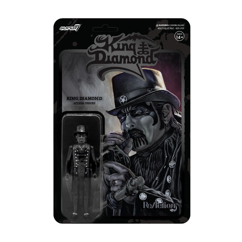 Figura King Diamond Top Hat Black Metal ReAction Super7