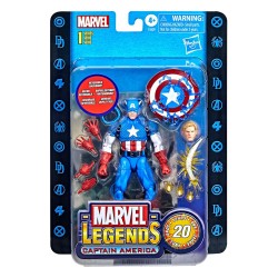 Figura Captain America 20 Aniversario Marvel Legends Hasbro
