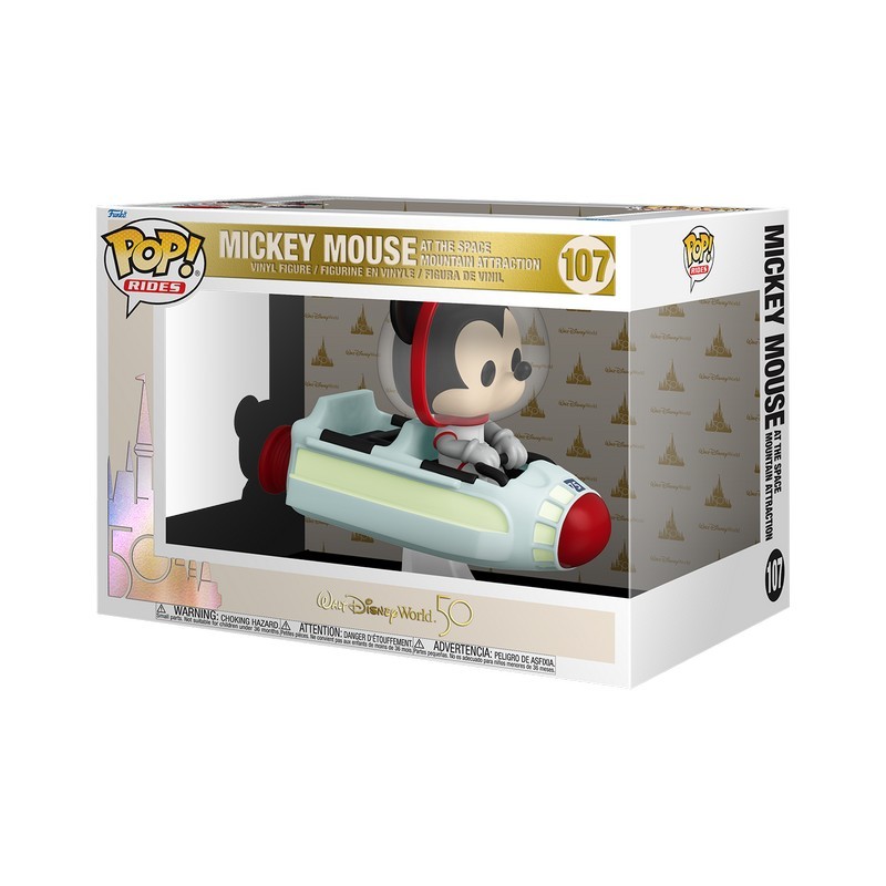Figura Mickey Mouse at Space Mountain Super Deluxe Disney World 50th Anniversary Rides POP Funko 107