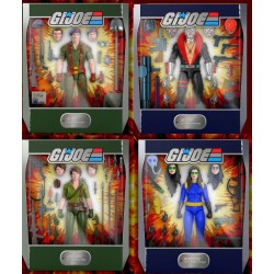 Set 4 Figuras G.I. Joe Ultimates Lady Jaye, Baroness, Destro y Flint Super7