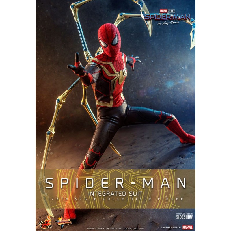 Figura Spiderman No Way Home Integrated Suit Escala 1:6 Hot Toys