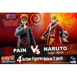 Pack 2 figuras Sage Mode Naruto Vs Pain SD 25 Aniversario