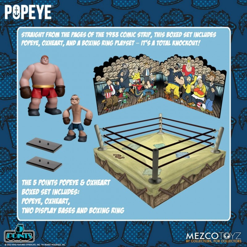 Box Set Popeye y Oxheart Action Figure Mezco