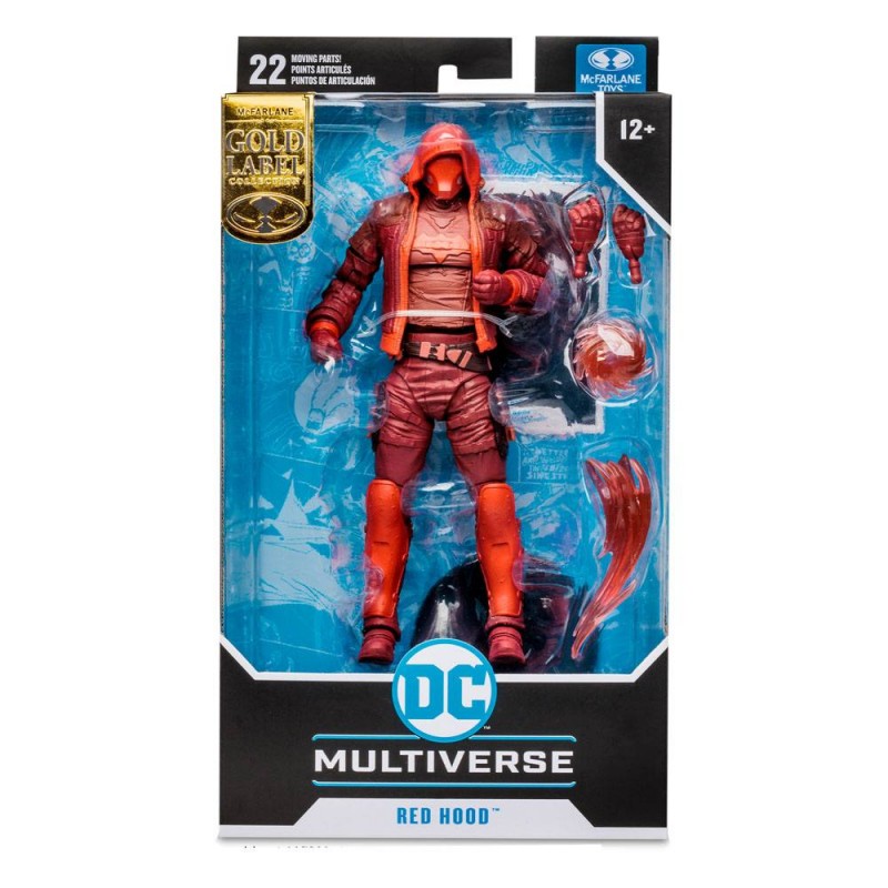 Figura Red Hood Monochromatic Variant Gold Label DC Gaming McFarlane Toys