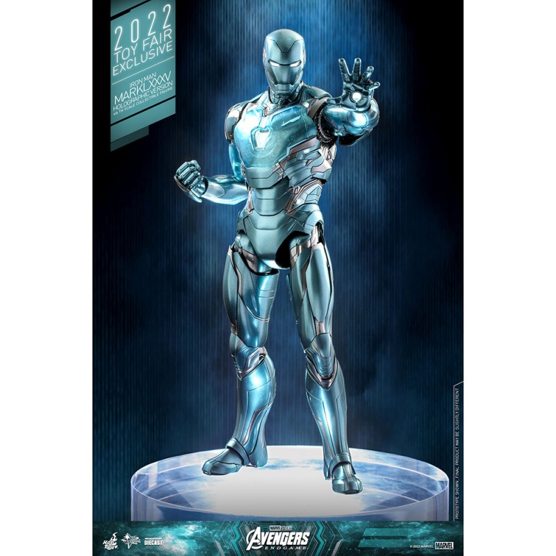 Figura Iron Man Mark LXXXV Holographic Diecast Escala 1/6 Toy Fair 2022 Exclusive Hot Toys
