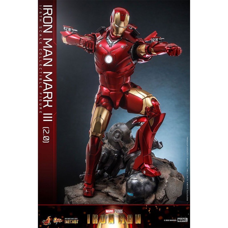 Figura Iron Man Diecast 1/6 Iron Man Mark III (2.0)