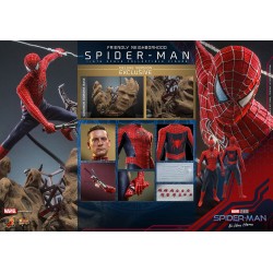 Figura Spider-Man: No Way Home Friendly Neighborhood Spider-Man Deluxe Tobey Maguire Hot Toys