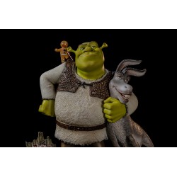 Estatua Shrek, Burro y Hombre De Gengibre Escala 1:10