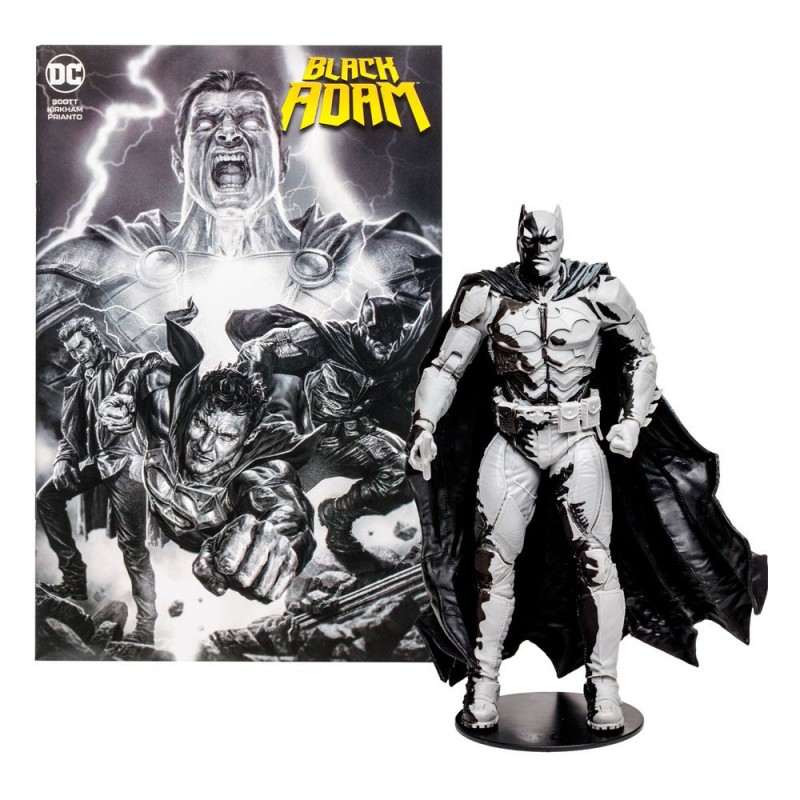 Figura & Cómic  Black Adam Batman Line Art Variant (Gold Label) (SDCC) McFarlane Toys