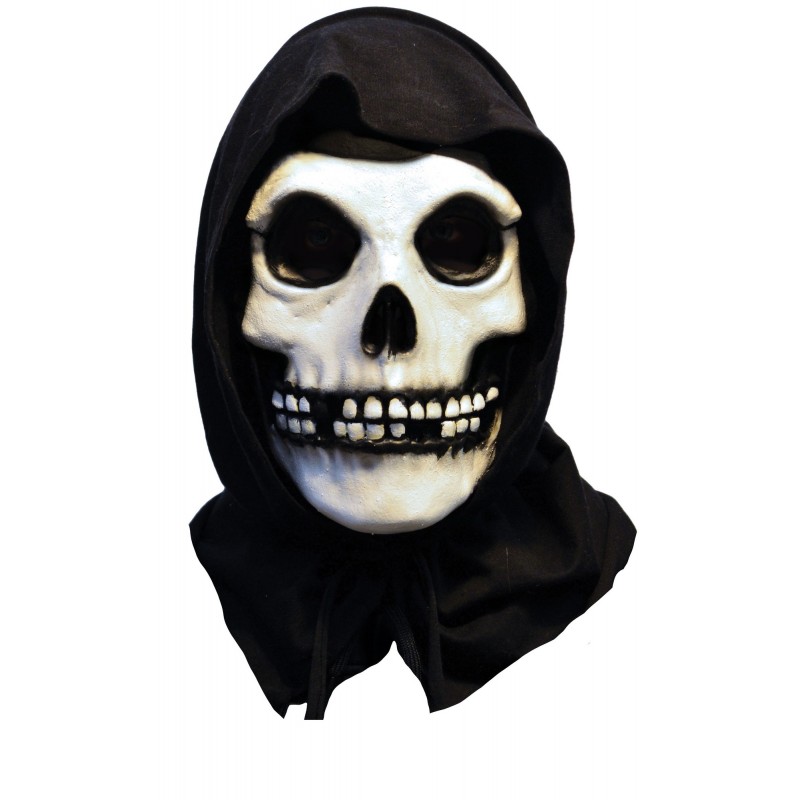 Máscara Misfits: The Fiend Mask - Black Hood Escala 1:1 Trick Or Treat Studios