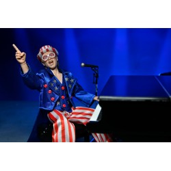 Figura Elton John Live 1976 con Piano Ropa de Tela Neca