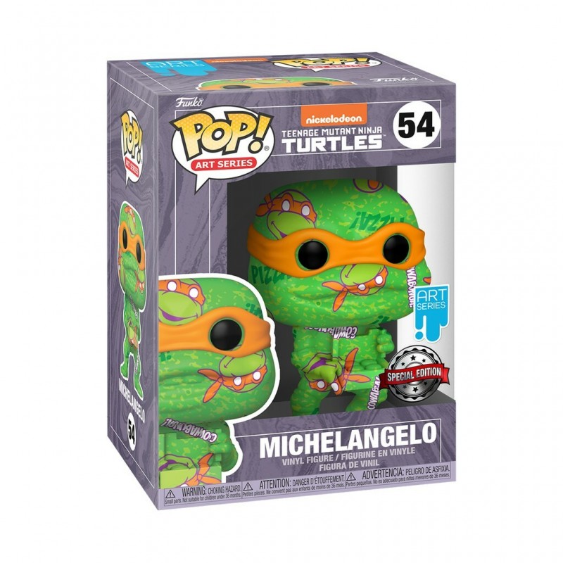Figura Michelangelo Artist Series: TMNT POP Funko 54