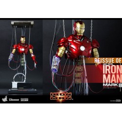 Figura Iron Man Mark III Construction Version Hot Toys Escala 1/6