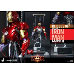 Figura Iron Man Mark III Construction Version Hot Toys Escala 1/6