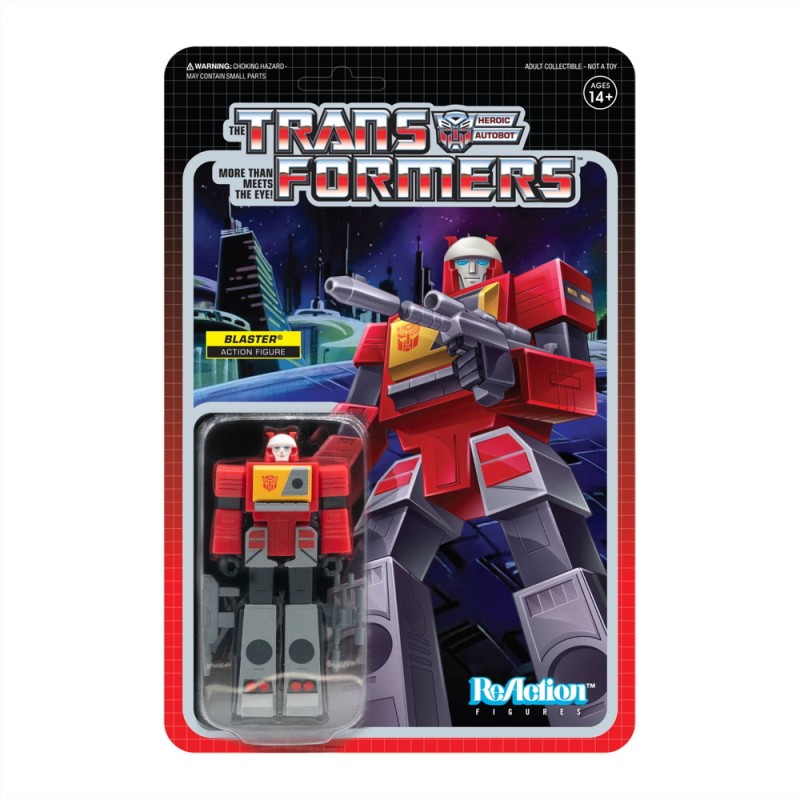 Figura Blaster Transformers ReAction Super7