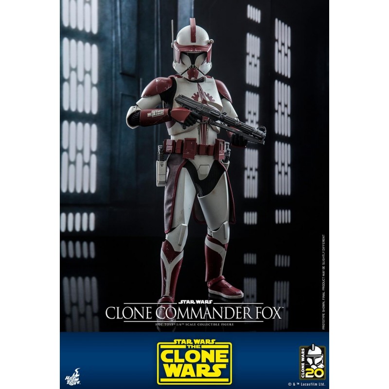 Figura Clone Commander Fox Star Wars Clone Wars Escala 1/6 Hot Toys