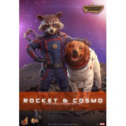 Set Figuras Rocket y Cosmo Guardianes de la Galaxia vol. 3 Escala 1/6 Hot Toys