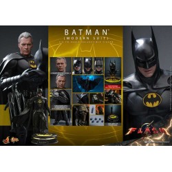 Figura Batman Modern Suit Michael Keaton The Flash Hot Toys Escala 1:6