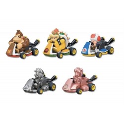 Figura Princesa Peach Rosa Mario Kart Pull Back Series 2 Nintendo