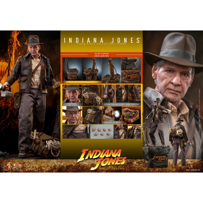 Figura Indiana Jones y el Dial del Destino Deluxe Version Hot Toys Escala 1:6