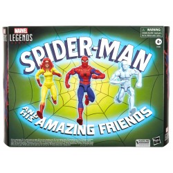Pack 3 Figuras Spiderman And His Amazing Friends Marvel Legends Hasbro