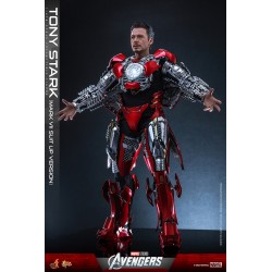 Figura Tony Stark Mark VII Suit-Up Version Escala 1/6 Hot Toys