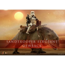 Figura Sandtrooper Sergeant and Dewback Star Wars: A New Hope Escala 1:6 Hot Toys