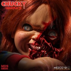 Figura Mega Talking Pizza Face Chucky Muñeco Diabólico Mezco