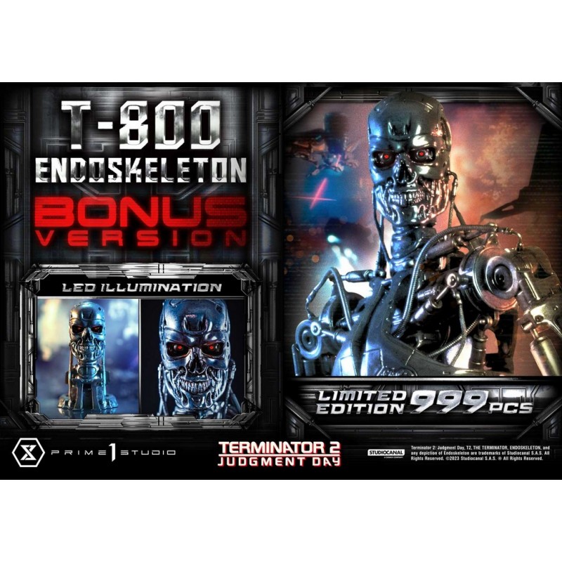 Estatua  T800 Endoskeleton Deluxe Bonus Version Terminator 2: Judgment Day  Prime 1 Studio