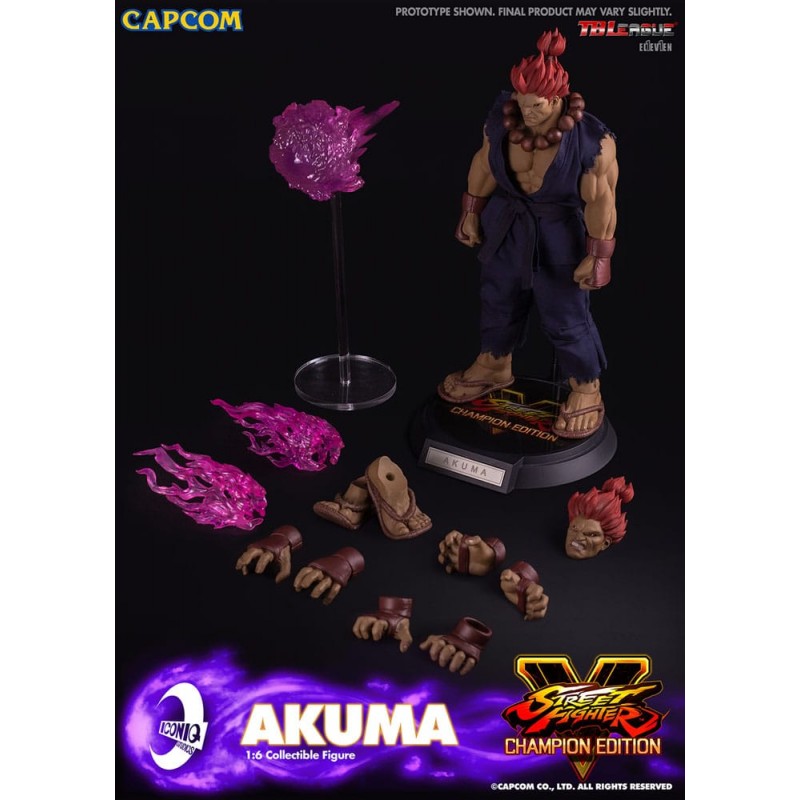 Figura Akuma Street Fighter V: Champion Edition Escala 1/6 Iconiq