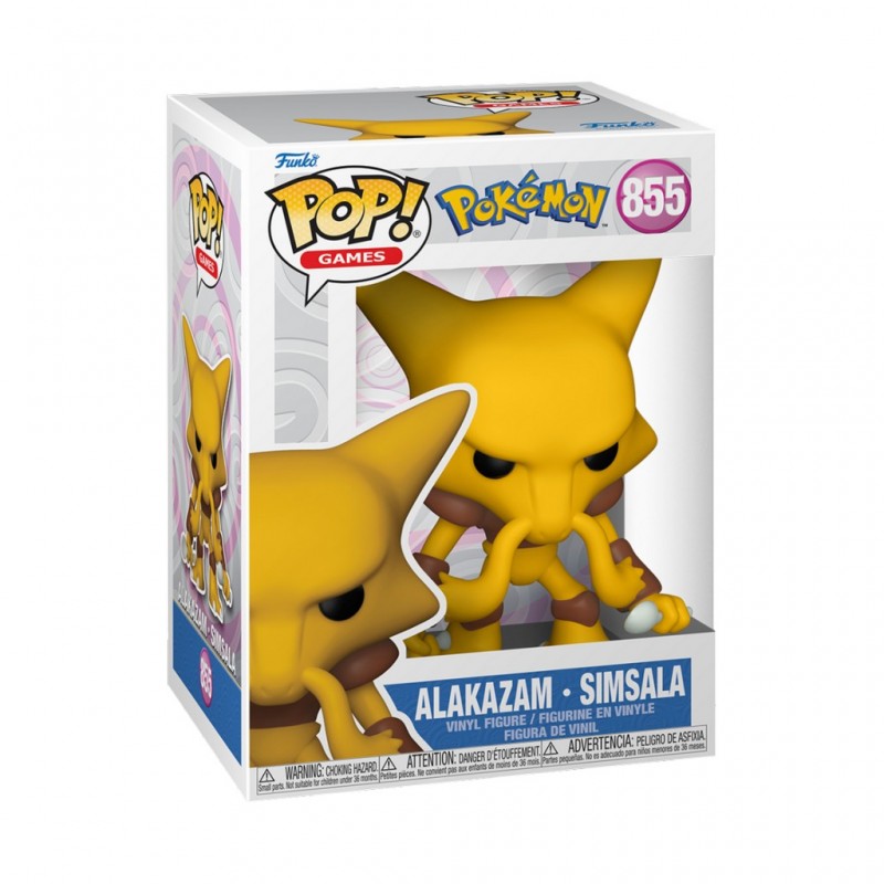 Figura Alakazam Pokemon  Funko Pop 855