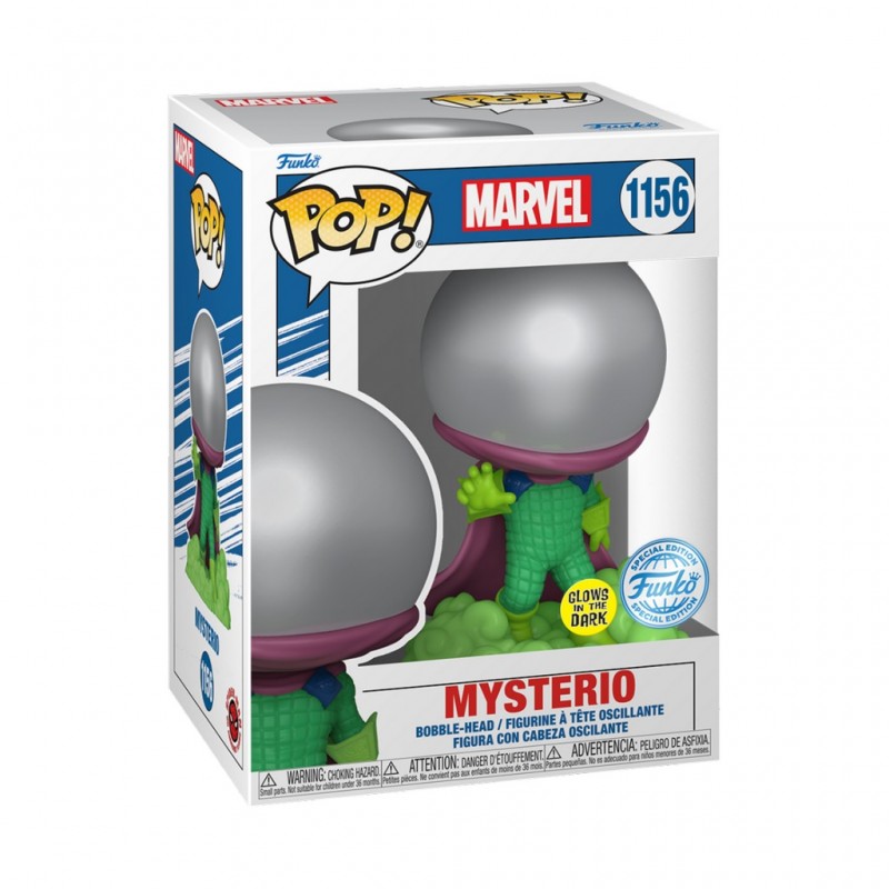 Figura Metallic Glow in the Dark Mysterio 616 Pop Funko 1156