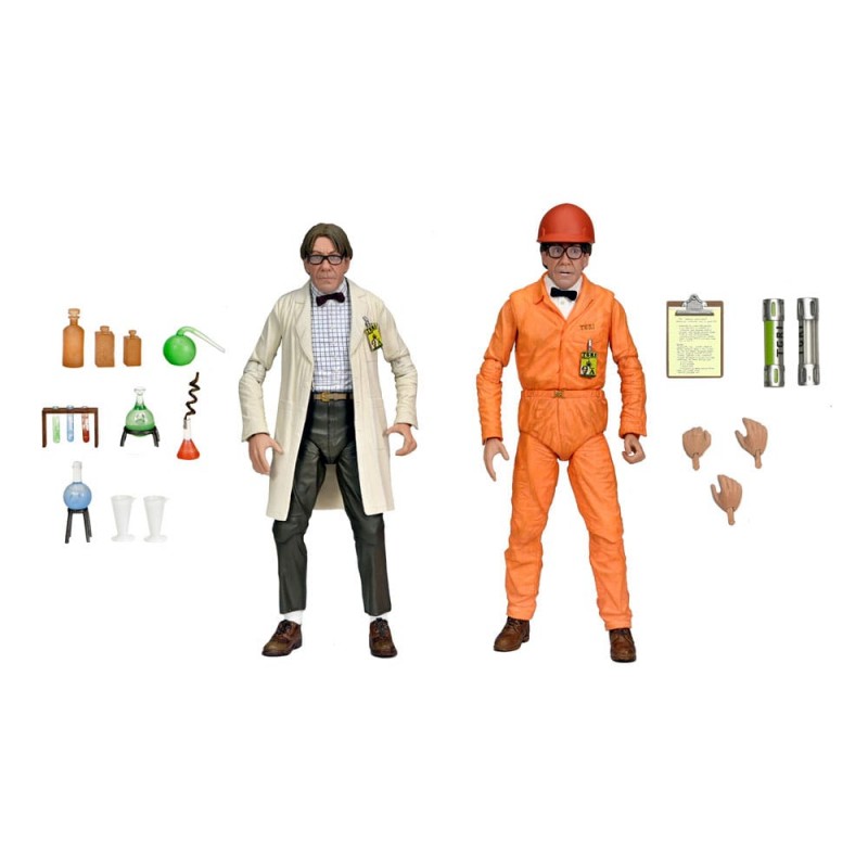 Pack Figuras Lab Coat Professor Perry and Hazmat Suit Professor Perry TMNT II: The Secret of the Ooze 2