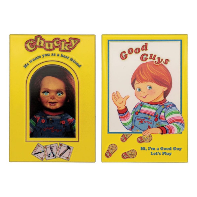Lingote Chucky el muñeco diabólico con Spell Card Chucky Limited Edition