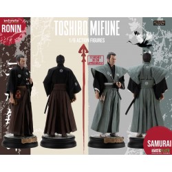 Pack 2 Figuras Toshiro Mifune Ronin y Samurai 1/6 Infinite Statue Kaustic Plastik
