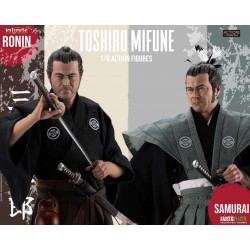 Pack 2 Figuras Toshiro Mifune Ronin y Samurai 1/6 Infinite Statue Kaustic Plastik