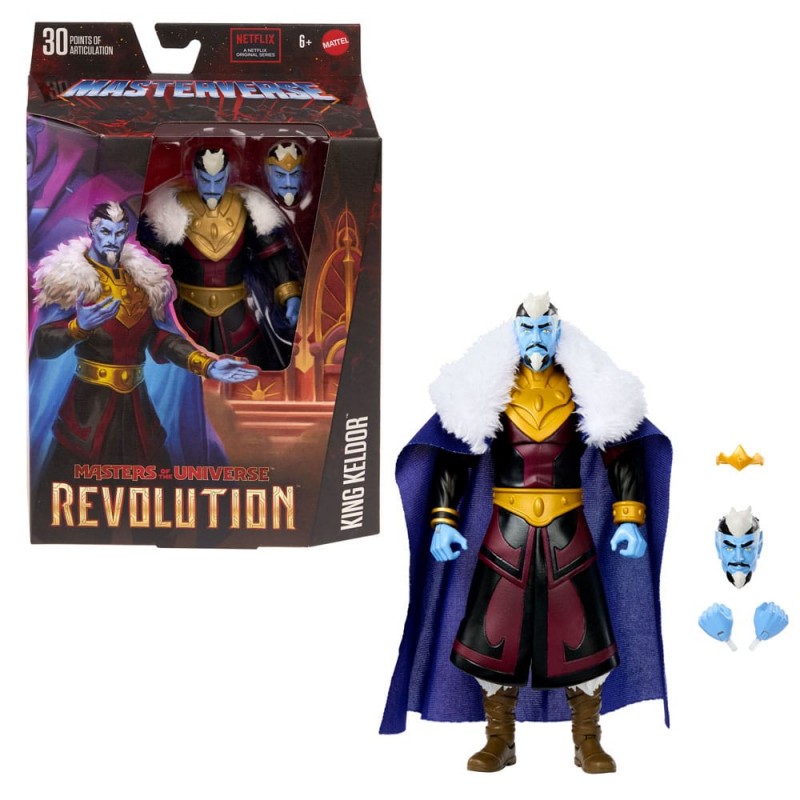 Figura King Keldor  Revolution Masterverse Masters of the Universe  Mattel
