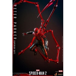 Figura Spiderman 2 Video Game Peter Parker Superior Suit Hot Toys Escala 1:6