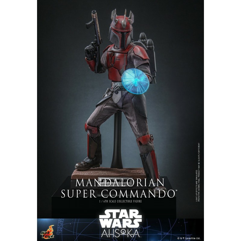 Figura Mandalorian Super Commando Ahsoka Star Wars Escala 1/6 Hot Toys