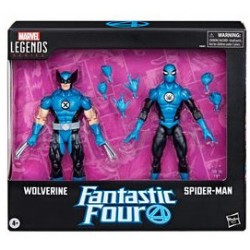 Pack De 2 Figuras Lobezno y Spiderman 4 Fantásticos Marvel Legends Hasbro