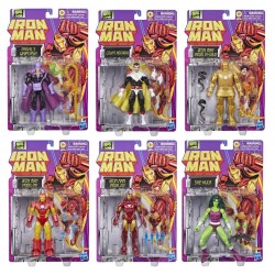 Pack 6 Figuras Iron Man Series Marvel Legends Hasbro