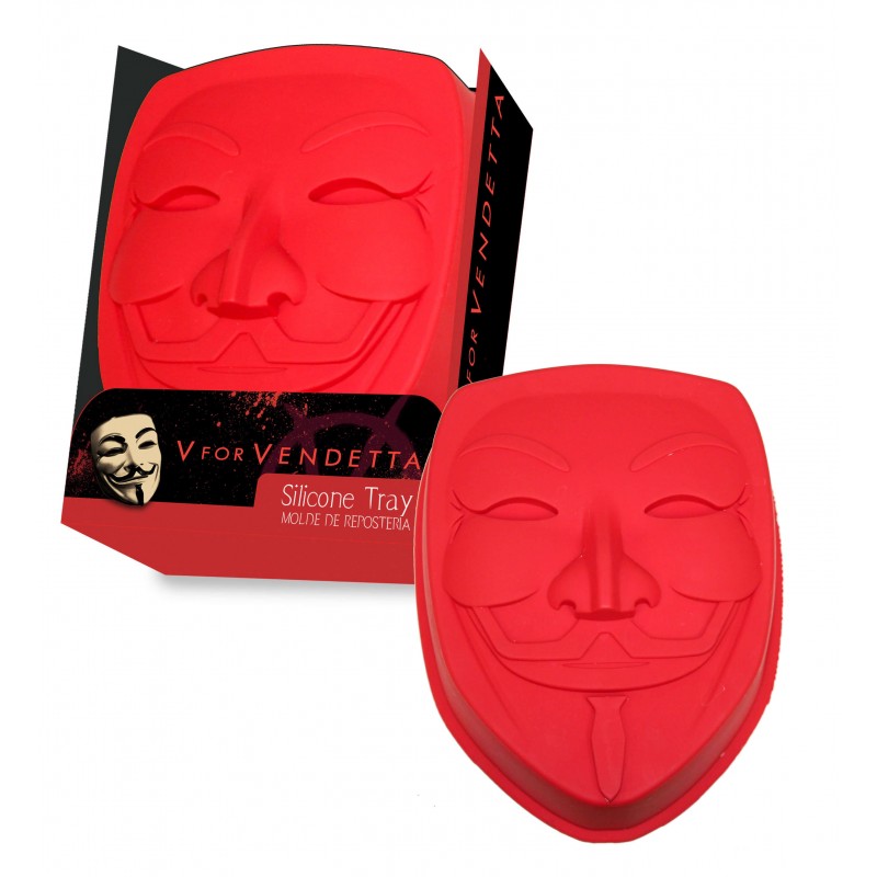 Molde de Silicona para Horno. Máscara V de Vendetta