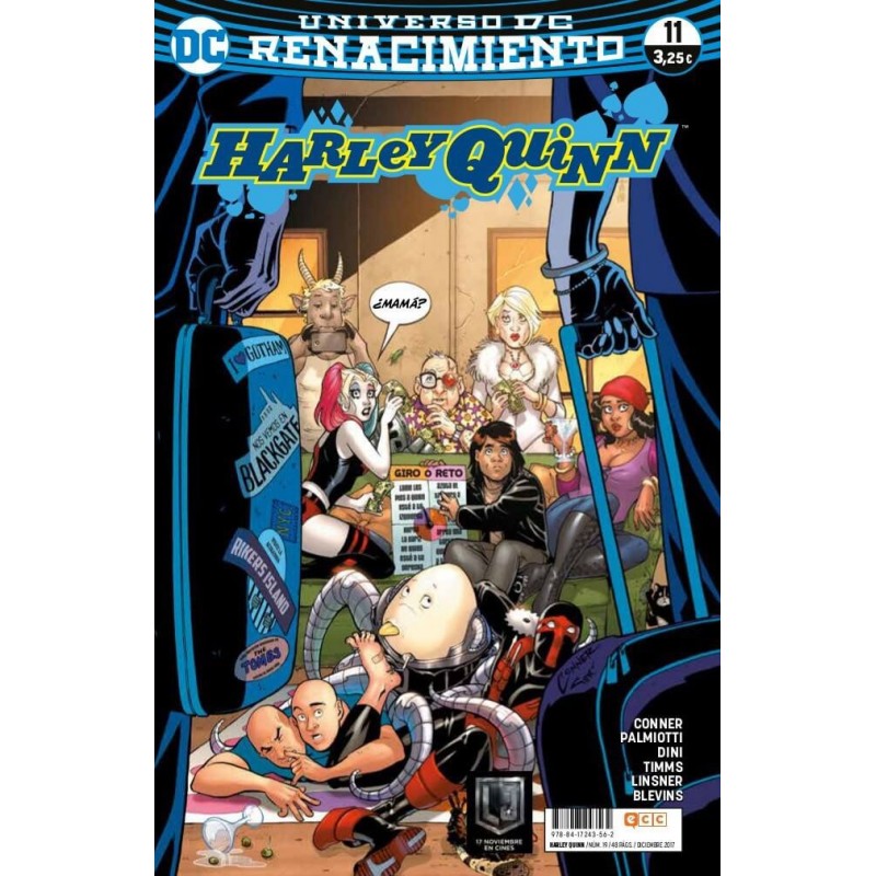 Harley Quinn 19 / 11 Renacimiento ECC Ediciones DC Comics Batman