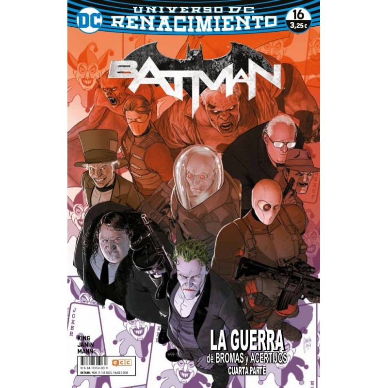 Batman 71 / 16 Renacimiento ECC Comics DC Comprar